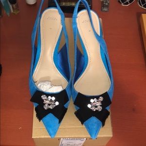 Blue Zara Slingback